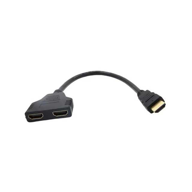 Alt view image 5 of 6 - 1Pcs Professional Hdtv Splitter Extension Cable 1 Out Male to Female Adapter Cord Clear Hd Signal Transfer Adapter Sub-Line