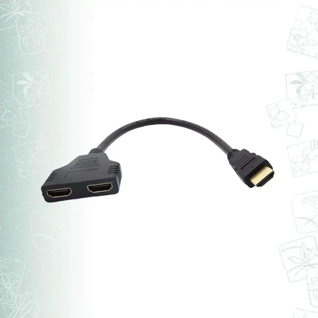 Alt view image 6 of 6 - 1Pcs Professional Hdtv Splitter Extension Cable 1 Out Male to Female Adapter Cord Clear Hd Signal Transfer Adapter Sub-Line