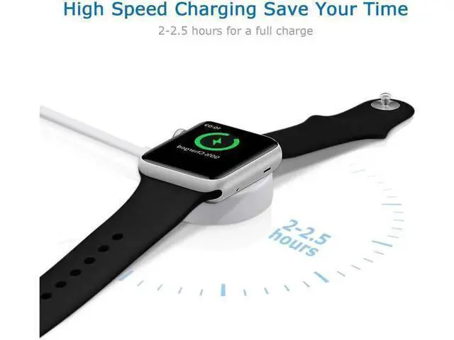 Alt view image 11 of 14 - Apple Watch Charger iWatch Charger Charging Cable Magnetic Wireless Portable Charger Pad 3.3 ft Charging Cable Cord for Apple Watch Series 3 2 1 All 38mm 42mm iWatch