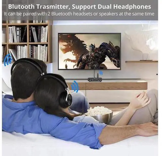 Alt view image 12 of 12 - 192KHz DAC Digital to Analog Audio Converter Bluetooth5.0 Transmitter Receiver with aptX HD aptx Low Latency Wireless Audio Adapter