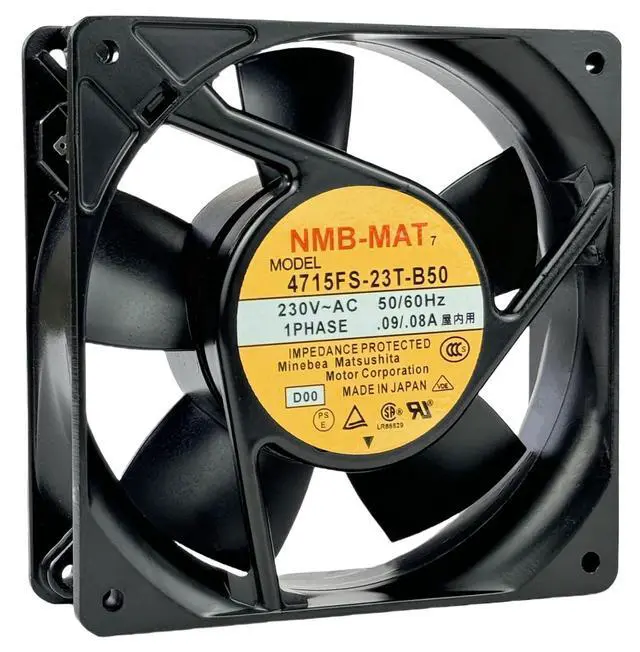 Alt view image 13 of 14 - for NMB 4715FS-23T-B50 AXIAL Fan, 230VAC 0.09/0.08A 50/60Hz 12CM Cooling Fan, 120x120x38mm 12038 Cooling Fan