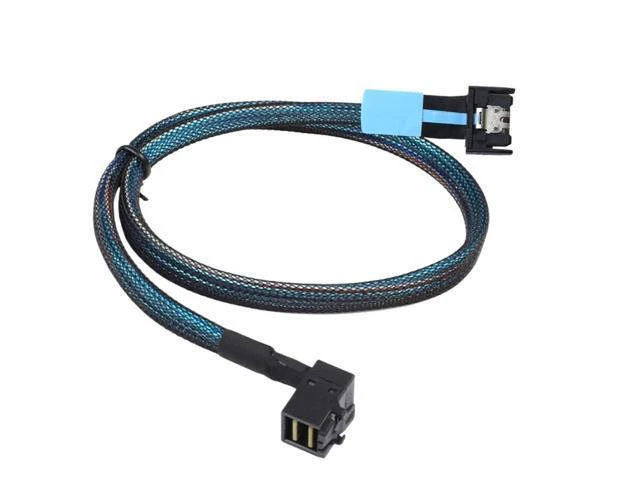 Alt view image 10 of 12 - Wen ST SFF-8654 MCIO 4I 4X 38-Pin to HD SFF-8643 90 Degree Support PCIe Gen5 Server Adapter Cable(0.5M)