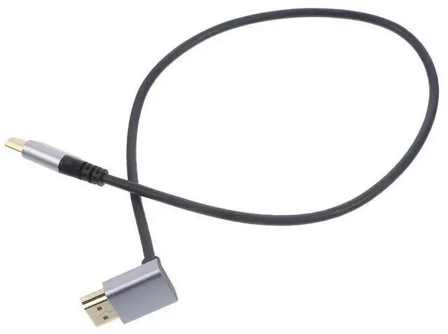 Alt view image 4 of 6 - 8K Hd Monitor Connector Downwards Angle Male to Male Video Cable TV Pc Laptop Display Wire High .1 Video Cord for Home