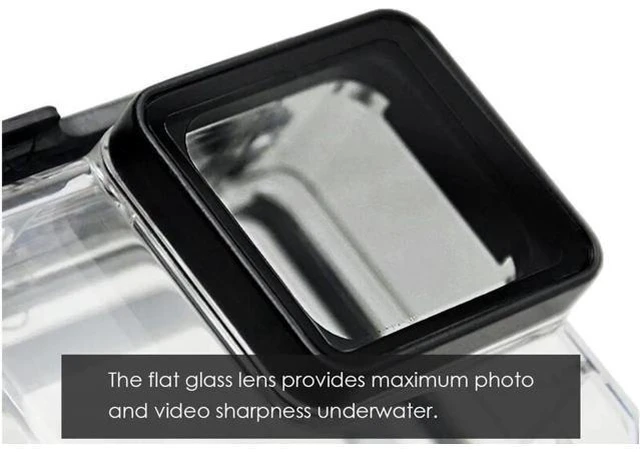 Alt view image 10 of 12 - Housing Case for GoPro Hero 7 Hero 6 Hero 5 Black/ GoPro HERO Waterproof Case Diving Protective Housing Shell 45m with Bracket Accessories for Go Pro Hero 2018 Hero7 Hero6 Hero5 Action Camera