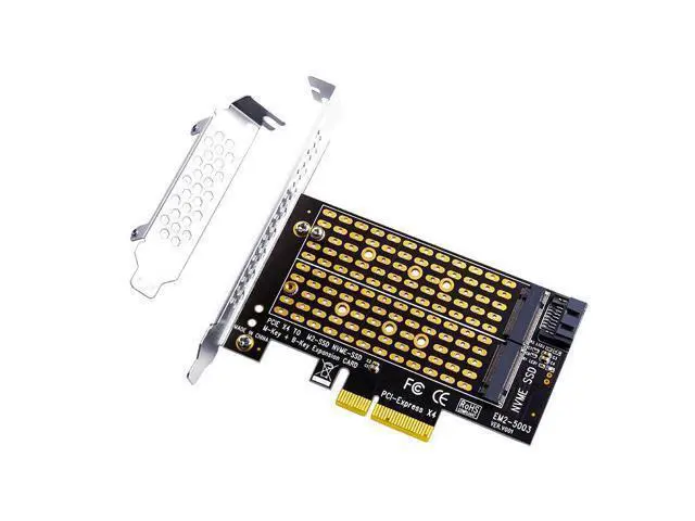 Alt view image 8 of 14 - Weastlinks PCI Express PCIE to M2 Adapter NVME SATA M.2 SSD PCIE Adapter NVME/SATA M2 PCI E Adapter SSD M2 to SATA PCI-E Card M Key + B Key