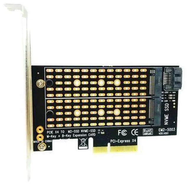Alt view image 9 of 14 - Weastlinks PCI Express PCIE to M2 Adapter NVME SATA M.2 SSD PCIE Adapter NVME/SATA M2 PCI E Adapter SSD M2 to SATA PCI-E Card M Key + B Key