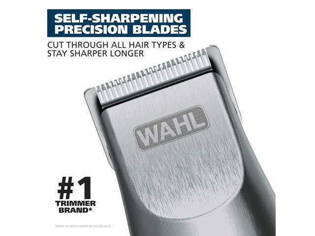 Alt view image 10 of 14 - Wahl Groomsman Corded or Cordless Beard Trimmer for Men - Rechargeable Grooming Kit for Facial Hair - Beard Trimmer & Groomer - Model 9918-6171V