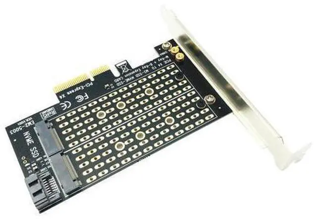 Alt view image 12 of 12 - PCI Express PCIE to M2 Adapter NVME SATA M.2 SSD PCIE Adapter NVME/SATA M2 PCI E Adapter SSD M2 to SATA PCI-E Card M Key + B Key