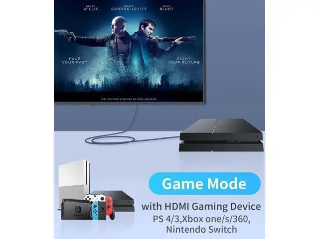 Alt view image 8 of 12 - 3.3FT HDMI Male to DP Male Cable with USB Power, 4K@60Hz 2K@120Hz 1080P@165Hz for PS5, Xbox, Switch, Laptop