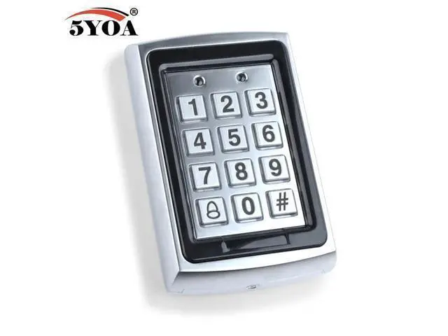 Alt view image 9 of 14 - Waterproof Metal Rfid Access Control Keypad With 1000 Users+ 10 Key Fobs For RFID Door Access Control System