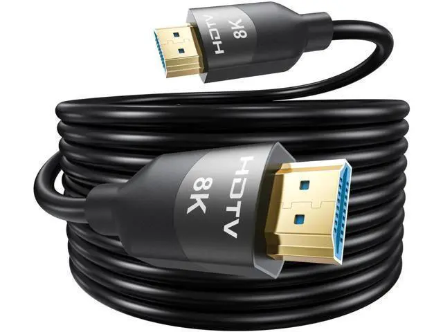 Alt view image 8 of 14 - 8K HDMI 2.1 Cable 15 FT, In-Wall CL3 Rated HDMI 2.1 Cord, Support 8K@60Hz, 4K@120Hz, HDR10+, eARC, SBTM, VRR, QFT, ALLM, 3D, HDCP 2.3 for TV, Monitor, Computer, Laptop, PS5, Xbox, Projector, Soundbar