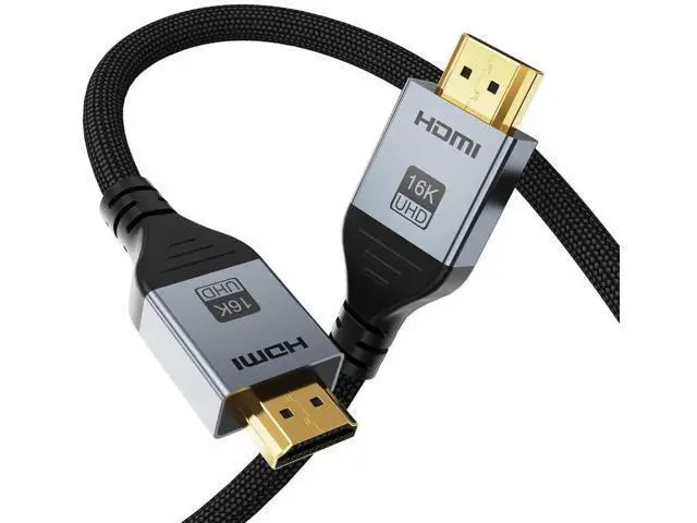 Alt view image 8 of 14 - 16K HDMI 2.2 Cable 6.6FT, 96Gbps Ultra High Speed 16K@60Hz 8K@120Hz 4K@480Hz HDMI Cord, HDCP 2.3 & HDR10 HDMI Cables for PS5/Xbox Series X|S/Roku TV/Gaming PC/Monitor/Blu-ray/Projector