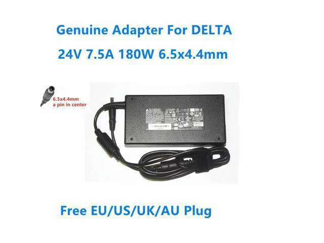 Alt view image 2 of 2 - OIAGLH 24V 7.5A 180W 6.5x4.4mm DELTA ADP-180WB B Power Supply AC Adapter For Monitor Charger
