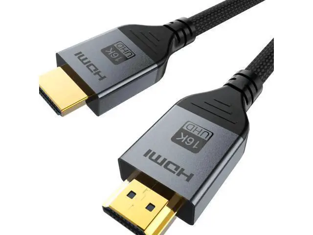 Alt view image 11 of 14 - 16K HDMI 2.2 Cable 6.6FT, 96Gbps Ultra High Speed 16K@60Hz 8K@120Hz 4K@480Hz HDMI Cord, HDCP 2.3 & HDR10 HDMI Cables for PS5/Xbox Series X|S/Roku TV/Gaming PC/Monitor/Blu-ray/Projector