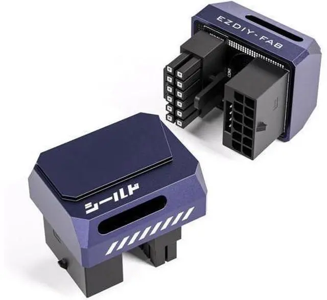 Alt view image 8 of 14 - Aomoproing PCIe 5.0 Adapter - 600W 12+4pin, 16pin 12VHPWR GPU Power Connector, 12V-2x6 GPU Adapter,180 Degree Right Angle - Compatible with RTX 3090Ti, 4070Ti, 4080, 4090 GPU- STD Type, Purple, 1 Pack
