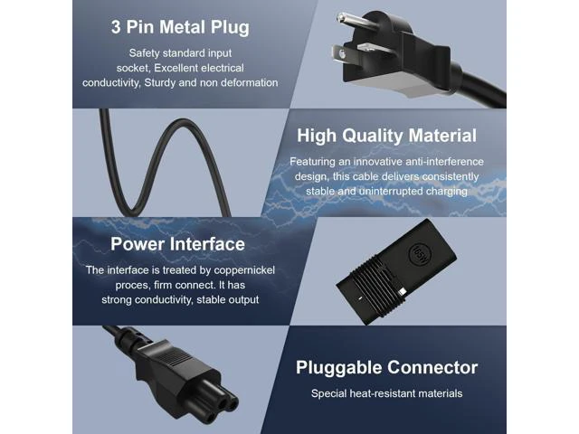 Alt view image 8 of 10 - 165W USB-C Gan Laptop Charger Compatible with Dell Pro Max 16 18 Plus MB16250 MB18250, Pro Max 16 Premium MA16250, Precision 5680 5690 Laptop Type C AC Adapter Power Cord