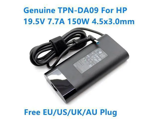 Alt view image 3 of 4 - 19.5V 7.7A 150W 4.5x3.0mm TPN-DA09 917649-850 AC Adapter For HP ZBOOK 15 G3 G4 OMEN 15-AX000 Laptop Power Supply Charger