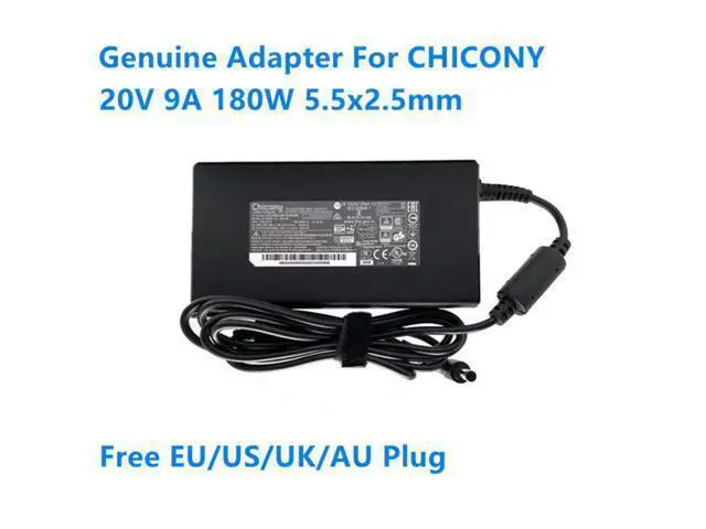 Alt view image 3 of 4 - 20V 9A 180W CHICONY A17-180P4B A180A051P AC Adapter For MSI GF65 THIN 10UE WS66 WS75 Gaming Laptop Power Supply Charger