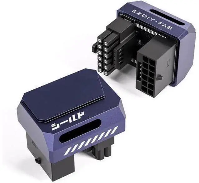Alt view image 8 of 14 - Aomoproing PCIe 5.0 GPU Power Adapter - 600W 12+4pin, 16pin 12VHPWR Connector, 12V-2x6 GPU Adapter, 180 Degree Right Angle - Compatible with RTX 3090Ti, 4070Ti, 4080, 4090 - RVS Type, Purple, 1 Pack