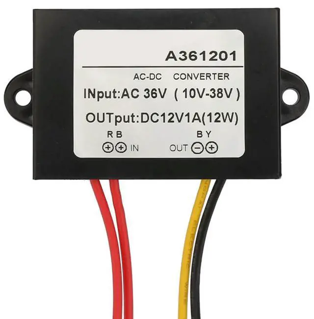 Alt view image 4 of 4 - AC36V to DC12V Plastic AC DC Power Supply Converter Power Supply Module Adapter