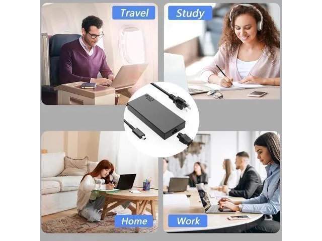 Alt view image 12 of 12 - 200W Rectangle Conn Charger Compatible with ASUS ProArt PX13 (HN7306) HN7306WU Laptop Power Adapter