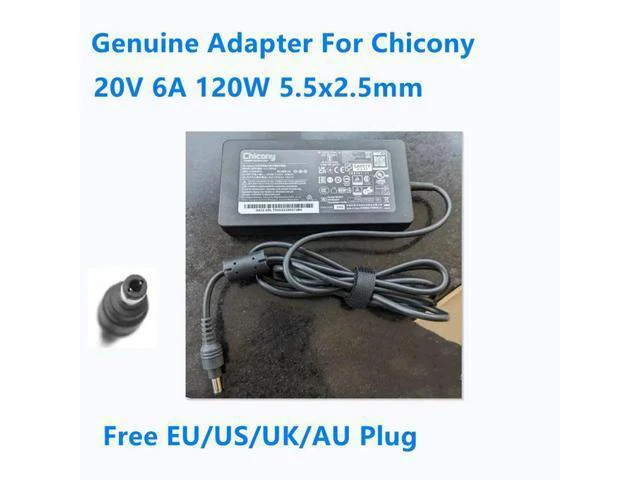 Alt view image 2 of 2 - OIAGLH 20V 6A 120W 5.5x2.5mm Chicony A17-120P2A A120A057Q Power Supply AC Adapter For NUC Laptop Charger