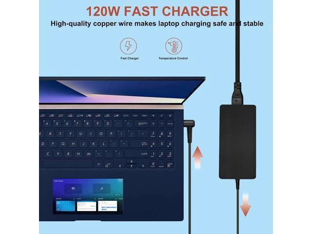 Alt view image 10 of 14 - 120W Charger for msi Laptop Charger msi gf63 gv15 GV15-Thin-11SC GF63 Thin 10 11 12Th Intel core Laptop ms-16r5 ms-16r6 ms-16r7 adp-120vh d a17-120p2a