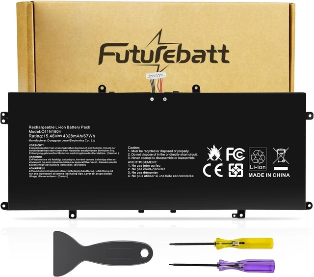 Alt view image 8 of 14 - C41N1904 Battery Replacement for ASUS ZenBook 14 UX425 UX425UA UX425EA UX425JA 13 UX325EA UX325JA UM325SA UX363EA UX363JA Flip S UX371 UX393 UX393EA UX371EA S14 S435 S435EA