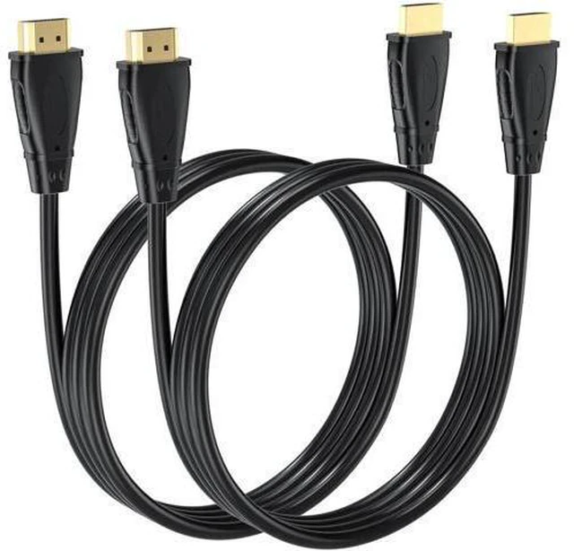 Alt view image 8 of 14 - AOMOPROING HDMI Cable 6 FT, 2-Pack, 4K ARC/eARC HDMI 2.0 Cord for Soundbar, High Speed Male to Male for HDCP 2.2, HDR, Cinema,TV, PS4, PS5, Xbox, Roku, Bluray Player, Gaming, Computer, Monitor