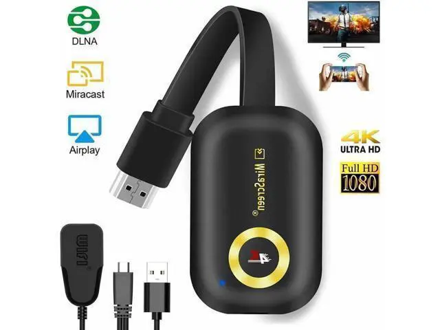 Alt view image 6 of 10 - Aomoproing 4K WIFI 1080P Wireless Display TV Dongle Adapter HDMI Receiver Airplay Miracast