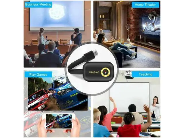 Alt view image 8 of 10 - Aomoproing 4K WIFI 1080P Wireless Display TV Dongle Adapter HDMI Receiver Airplay Miracast