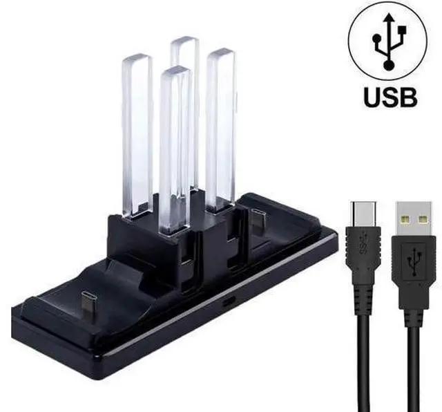Alt view image 12 of 12 - 6 In 1 Charger Dock for Nintendo Switch Joy-Con Controllers and Pro Con,Controller Charging Dock for Nintendo Switch