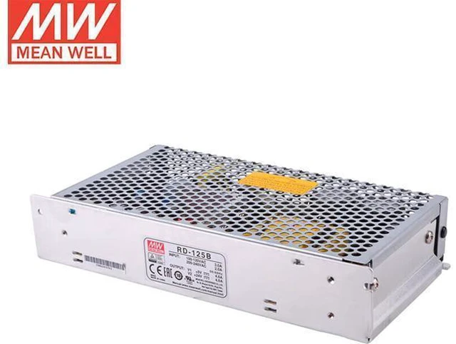 Alt view image 12 of 14 - Mean Well 125W Dual Output Switching Power Supply Pc Convert-A-Bench Laboratory Dc Power Supply Semi Modular (RD-125-1248 138W/Dual Output Supply)
