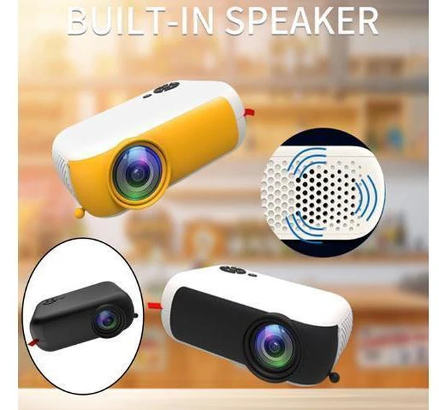 Alt view image 10 of 14 - Mini Projector 1080P Home Theater Cinema Kids Gift Remote Control Black