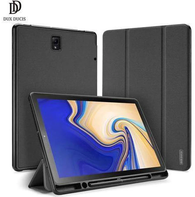 Alt view image 7 of 12 - Case for Samsung Galaxy Tab S4 10.5 Inch 2018 Tablet Model SM-T830 T835 T837 Cover with S Pen Holder Auto Sleep Wake