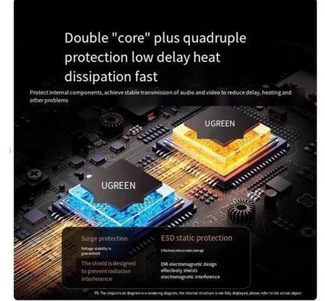 Alt view image 8 of 10 - ugreen 4K 60HZ screen projector Mobile phone and TV wireless hdmi connection transfer monitor computer projector transmission
