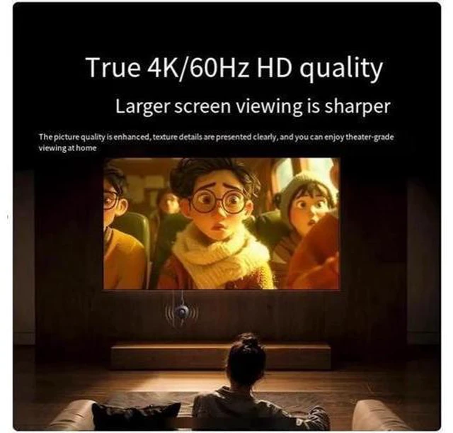 Alt view image 10 of 10 - ugreen 4K 60HZ screen projector Mobile phone and TV wireless hdmi connection transfer monitor computer projector transmission