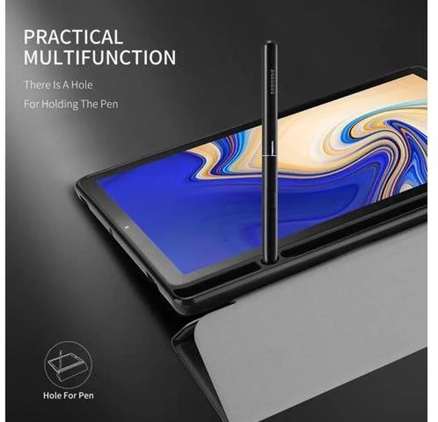 Alt view image 8 of 12 - Case for Samsung Galaxy Tab S4 10.5 Inch 2018 Tablet Model SM-T830 T835 T837 Cover with S Pen Holder Auto Sleep Wake