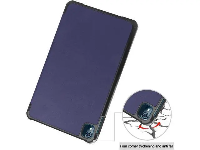 Alt view image 12 of 14 - Nokia T10 Tablet Case 8.0 Inch 2022, Trifold Slim Smart Stand Cover Hard Shell for 8.0" Nokia Tablet T10 2022 Release with Universal Stylus Pen Blue