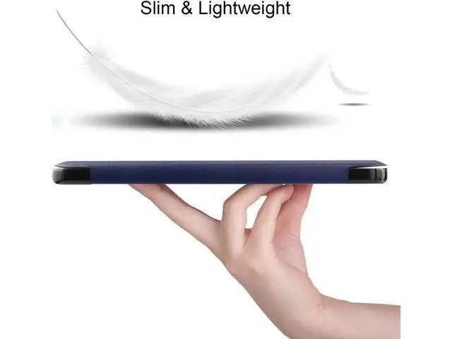Alt view image 13 of 14 - Nokia T10 Tablet Case 8.0 Inch 2022, Trifold Slim Smart Stand Cover Hard Shell for 8.0" Nokia Tablet T10 2022 Release with Universal Stylus Pen Blue
