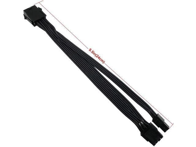 Alt view image 6 of 8 - (2-PCS ) CPU 8 Pin Female to CPU 8 Pin ATX 4 Pin Male Power Supply Converter Adapter Extension Cable for Motherboard 9.5-inch(24cm)