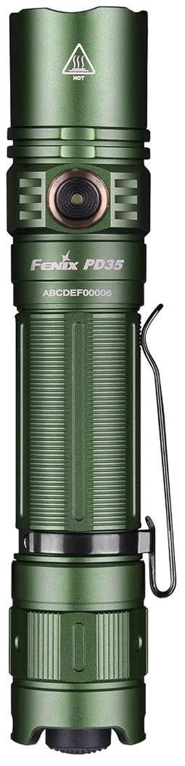 Alt view image 9 of 14 - PD35 v3.0 Rechargeable Tactical Flashlight, 1700 Lumens EDC Light with Organizer (Green)