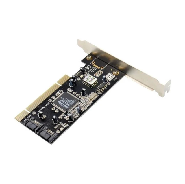 Alt view image 6 of 6 - PCI To SATA Raid Card Chip Silicon SiI3114 SATA Disk Host Controller Adapter 4 Channels Expansion Converter 1500mb