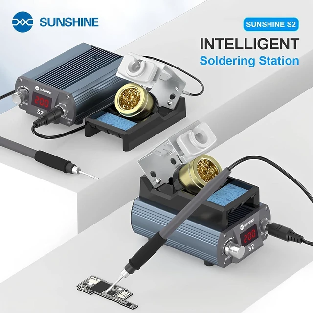 Alt view image 11 of 14 - S2 210 Precision Soldering Station Support C210 Iron Tip Large Solder Joints Quickly Heating Welding Station