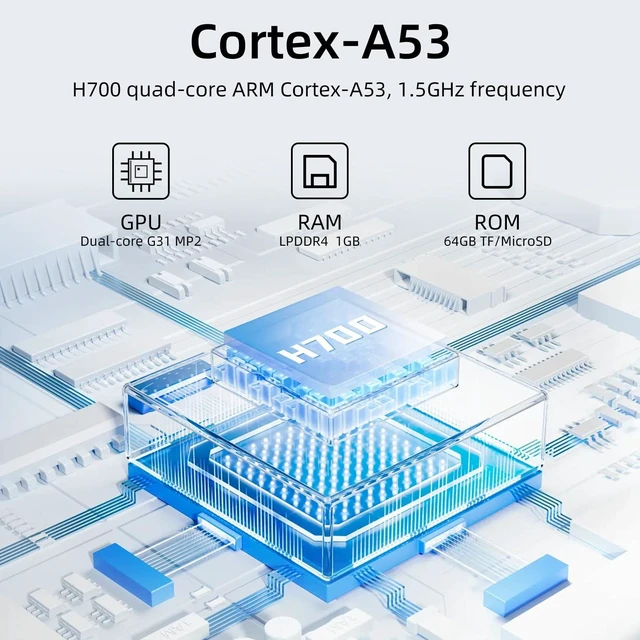 Alt view image 11 of 14 - RG35XX Pro Handheld Game Consoles RG35XXPro Retro Gaming Console with 64GB Card 4353 Games Video Game Console Pocket Arcade Support 30+ Simulators WiFi Bluetooth HD Output Transparent Teal