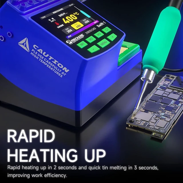 Alt view image 12 of 14 - Swift 1 Soldering Station Compatible Soldering Iron Tip C210 245 115 Handle Lead-Free Electronic Welding Rework Station(Swift 1-C210+1Tip)