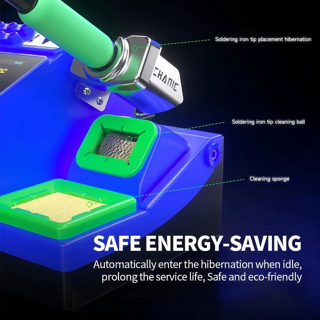 Alt view image 14 of 14 - Swift 1 Soldering Station Compatible Soldering Iron Tip C210 245 115 Handle Lead-Free Electronic Welding Rework Station(Swift 1-C210+1Tip)
