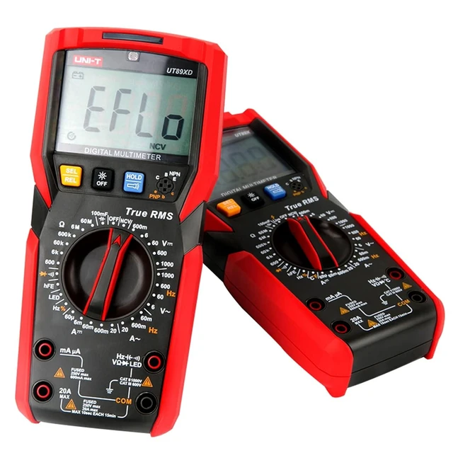 Alt view image 8 of 14 - UT89X Digital Multimeter Professional Tester True RMS AC/DC 1000V 20A Voltage Current Temperature Conductance Meter (UT89X)
