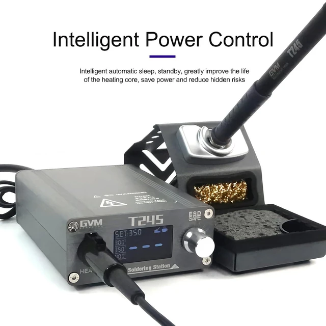 Alt view image 13 of 14 - GVM T245 Soldering Station Warming Automatic Sleep 2S Mobile Phone Repair Constant Temperature 130W Soldering Station