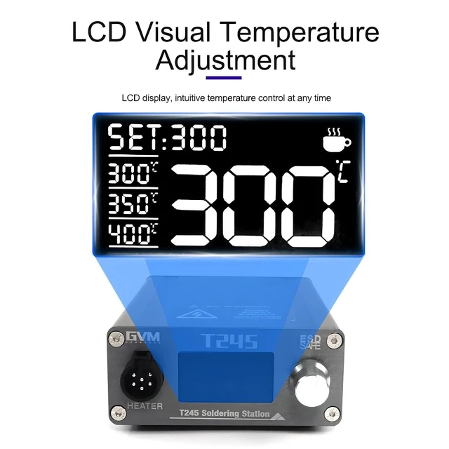 Alt view image 14 of 14 - GVM T245 Soldering Station Warming Automatic Sleep 2S Mobile Phone Repair Constant Temperature 130W Soldering Station
